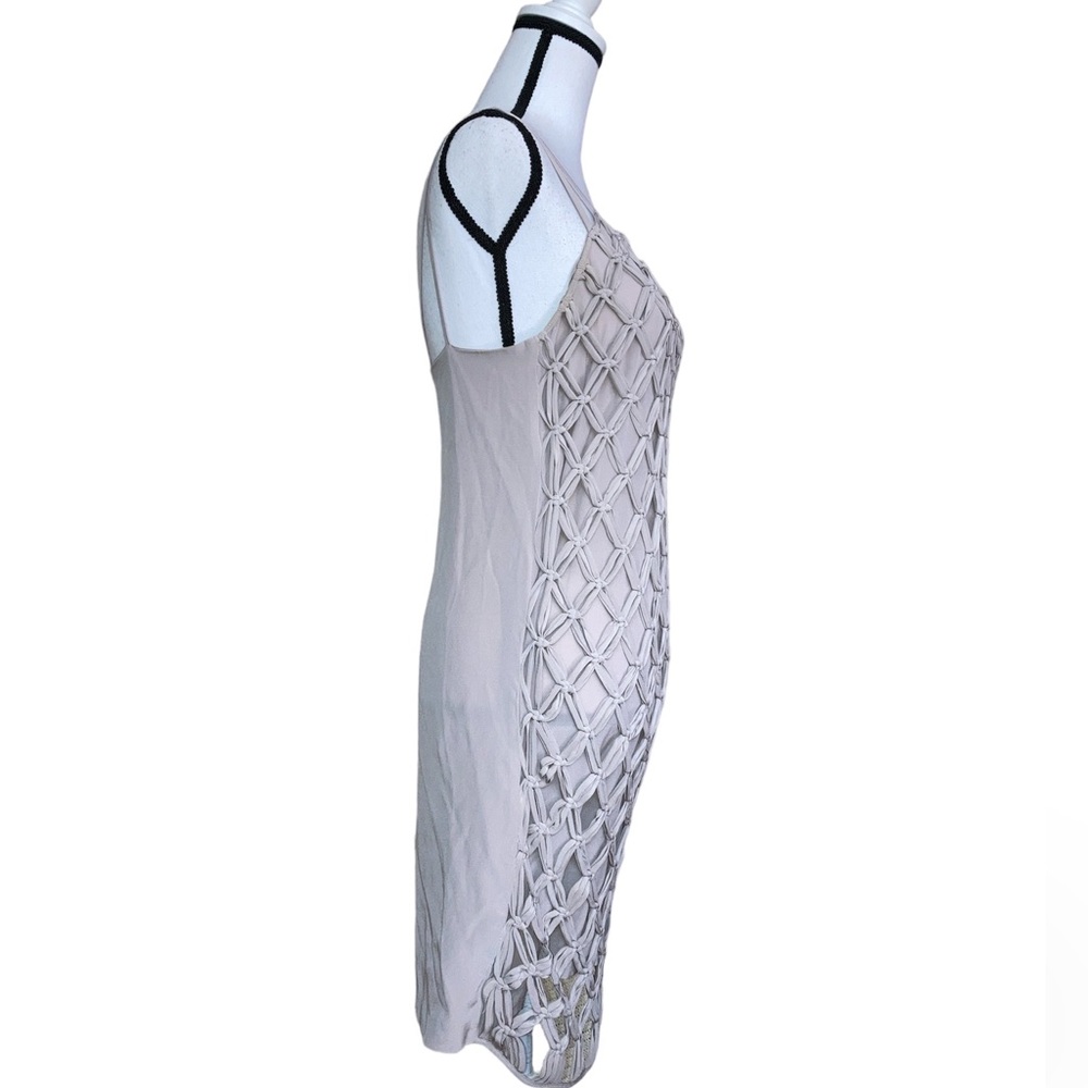 Madison Marcus Front Overlay Knot Silk Dress - Picture 3 of 12